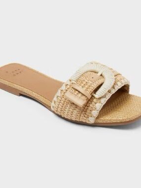a new day Braided Slide Sandal in Natural